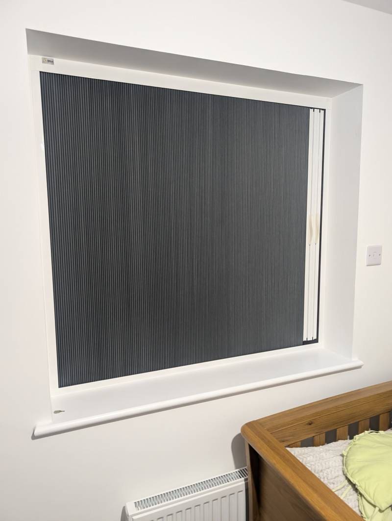 Blackout blind screen.